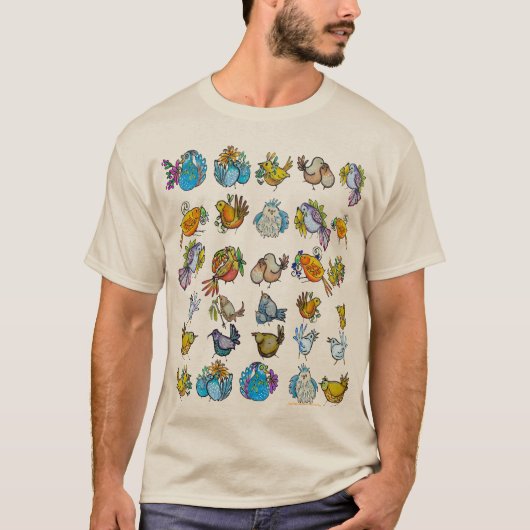 Vogels & Vogeltjes T-shirt (Voorkant)