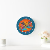 Vogels vol kleur ronde klok (Huis)