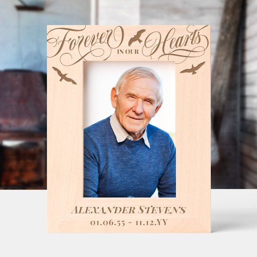Vogels voor altijd in ons hart Memorial Gegraveerde Lijstjes