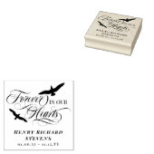 Vogels voor altijd laten stijgen in ons hartenmonu rubberstempel (Gestempeld)