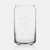 Vogels voor Valentijnsdag Blikvorm Glas (Achterkant)