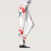 Vogels voor Valentijnsdag Leggings (Rechts)