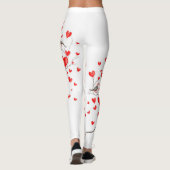 Vogels voor Valentijnsdag Leggings (Achterkant)
