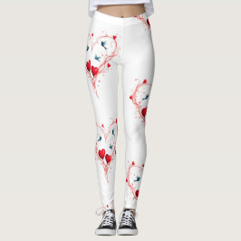 Vogels voor Valentijnsdag Leggings