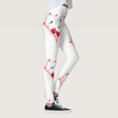 Vogels voor Valentijnsdag Leggings (Rechts)