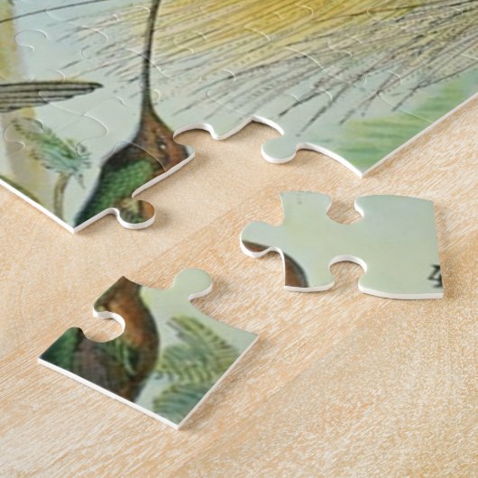  vogels Voorbeeld van oude boeken Kunstdieren Legpuzzel (Zijkant)