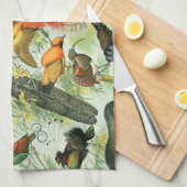  vogels Voorbeeld van oude boeken Kunstdieren Theedoek (Quarter Fold)