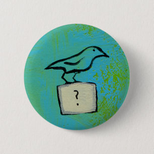 Vogels vragen om kleurrijke kunst Orderly Universe Ronde Button 5,7 Cm