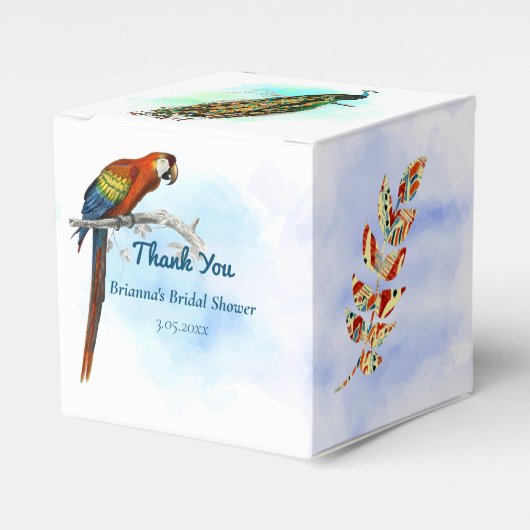  Vogels Vrijgezellenfeest Bedankdoosjes (Voorkant Zijde)