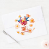 Vogels Vrijgezellenfeest Classic Ronde Sticker (Envelop)