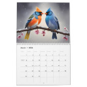 Vogels waterverf kunst kalender (Mar 2026)