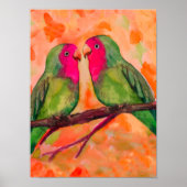 vogels, waterverf poster (Voorkant)