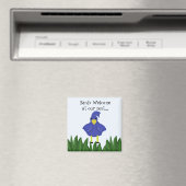 Vogels Welkom bij onze nest - Blauwvogel Magneet (Insitu (Vaatwasser))