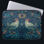 Vogels William Morris. Blauw dierlijk  patroon Laptop Sleeve<br><div class="desc">William Morris "Birds" laptophoes. Blauw dierlijk  patroon.</div>