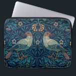 Vogels William Morris. Blauw dierlijk  patroon Laptop Sleeve<br><div class="desc">William Morris "Birds" laptophoes. Blauw dierlijk  patroon.</div>
