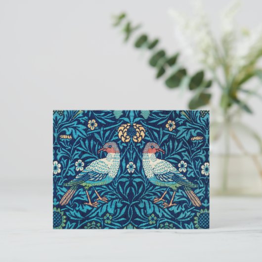 Vogels, William Morris Briefkaart (Staand voorkant)