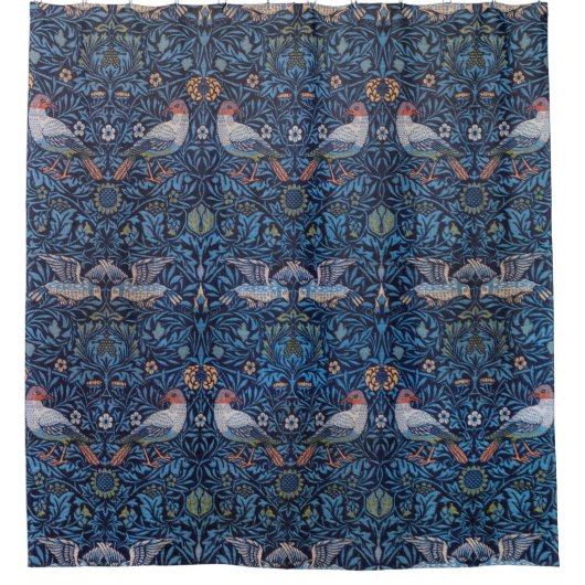 Vogels, William Morris Douchegordijn (Voorkant)
