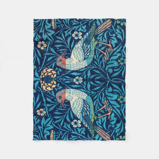Vogels, William Morris Fleece Deken (Voorkant)