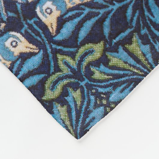 Vogels, William Morris Fleece Deken (Hoek)