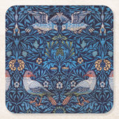 Vogels, William Morris Kartonnen Onderzetters (Voorkant)