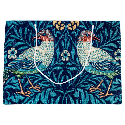 Vogels, William Morris Large Gift Bag Groot Cadeauzakje (Voorkant)