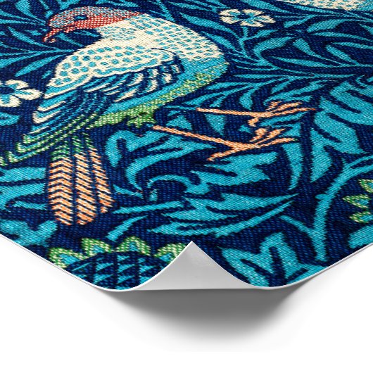 Vogels, William Morris Poster (Hoek)