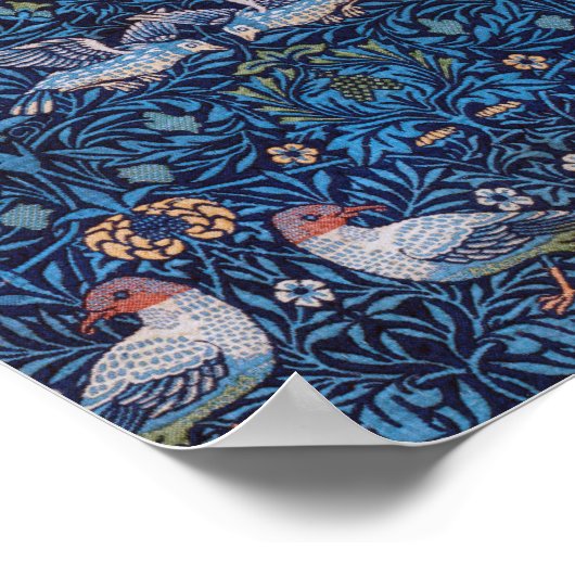 Vogels, William Morris Poster (Hoek)