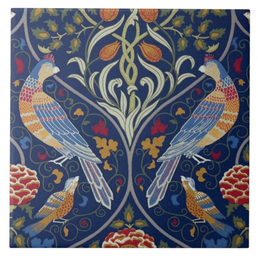 Vogels, William Morris Tegeltje (Voorkant)