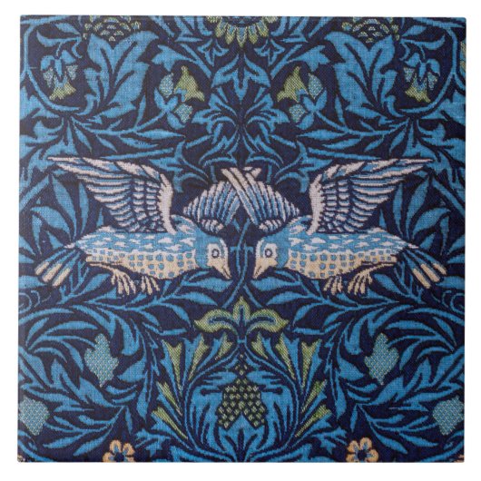 Vogels, William Morris Tegeltje (Voorkant)