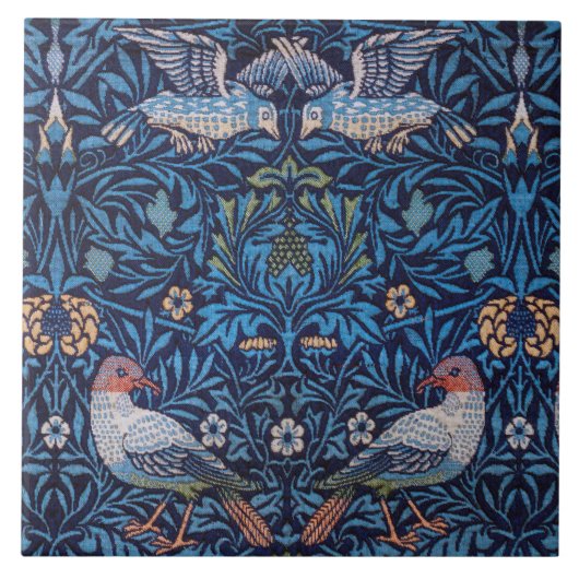 Vogels, William Morris Tegeltje (Voorkant)