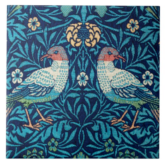 Vogels, William Morris Tegeltje (Voorkant)