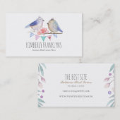 Vogels Woodland Wonderland Waterverf Visitekaartje (Voorkant / Achterkant)