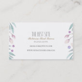 Vogels Woodland Wonderland Waterverf Visitekaartje (Achterkant)