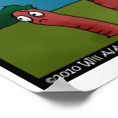 Vogels & Wormen De Grim Beaker Grappige Posters (Hoek)