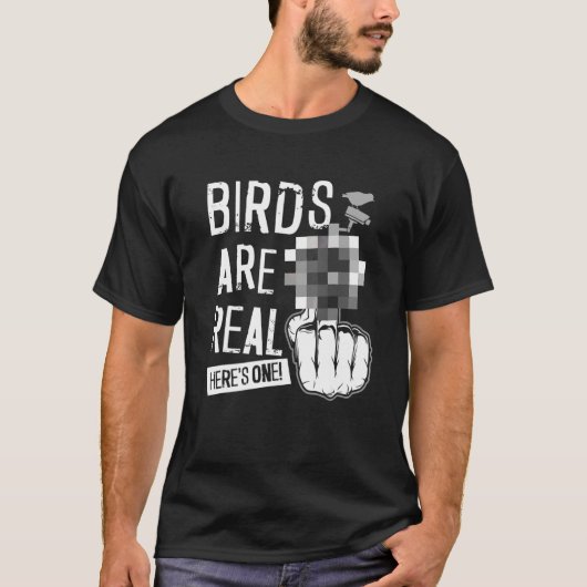 Vogels Zijn Echte T-shirt (Voorkant)