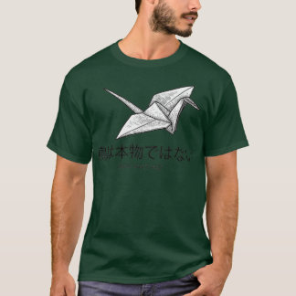 vogels zijn een echte origami japan en de vogels w t-shirt