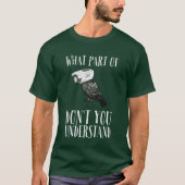 Vogels zijn niet echt als het vliegt het spionnen  t-shirt (Voorkant)