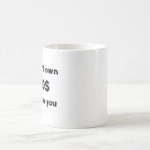 vogels zijn niet in hun bezit koffiemok (Center)