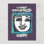 Vogels zingden Briefkaart (Voorkant)