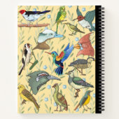 Vogelsamenstelling notitieboek spiraalbreed gerege (Achterkant)