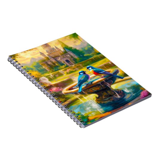  vogelscène notitieboek (Rechterzijde)