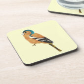 Vogelschilder Chaffinch Bier Onderzetter (Linkerzijde)