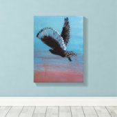 Vogelschilder Zonneoporren Canvas Afdruk (Insitu (Houten vloer))