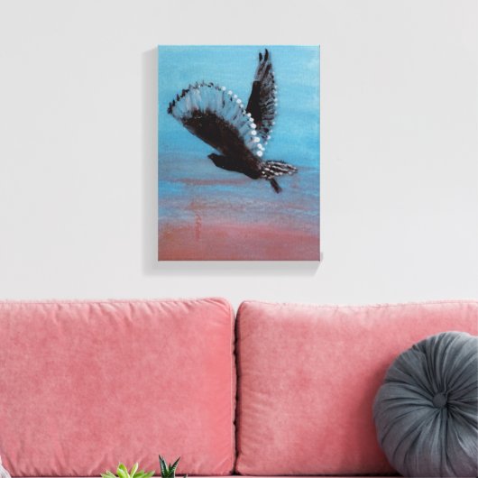 Vogelschilder Zonneoporren Canvas Afdruk (Insitu (Woonkamer))