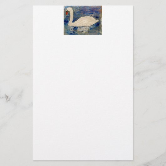 Vogelschilder Zwan Briefpapier (Voorkant)