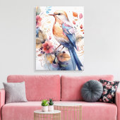 Vogelschilderij Canvas Afdruk (Insitu (Woonkamer))