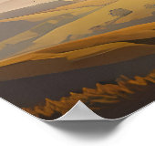 vogelschilderij paar vliegen lucht wolk middag poster (Hoek)