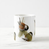 Vogelschilders op kastanjebasis koffiemok (Center)