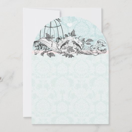  vogelscroller Aqua Blue Kaart (Voorkant)