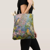 Vogelsgezang Tussen Bloesems Tote Bag (Dichtbij)